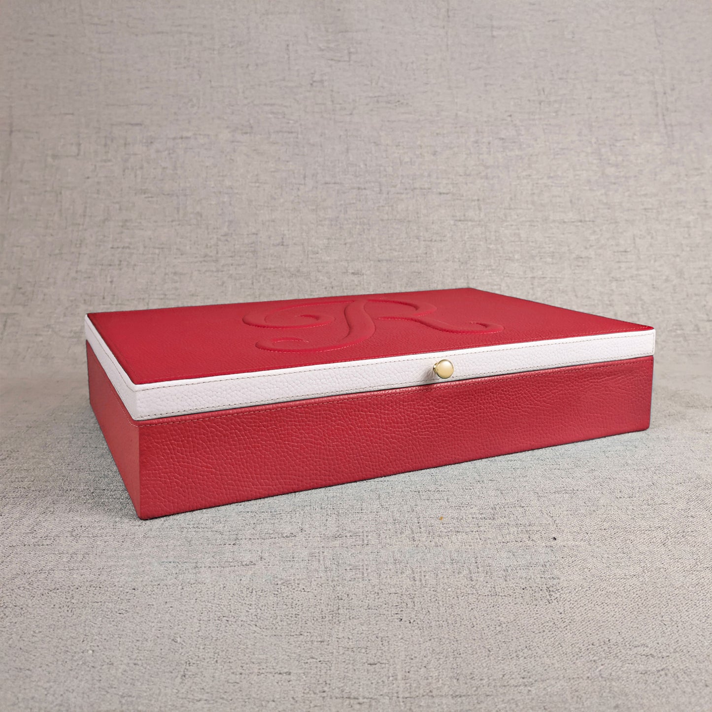 Jewelry box Italian Leather Orchid Color