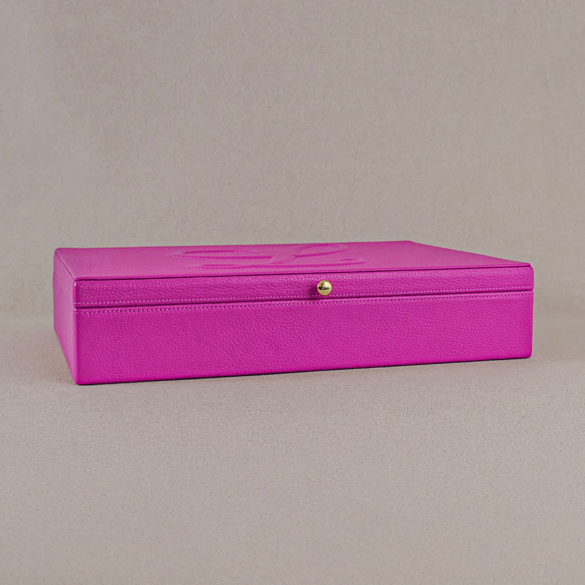 Jewelry box Italian Leather Pink  Color